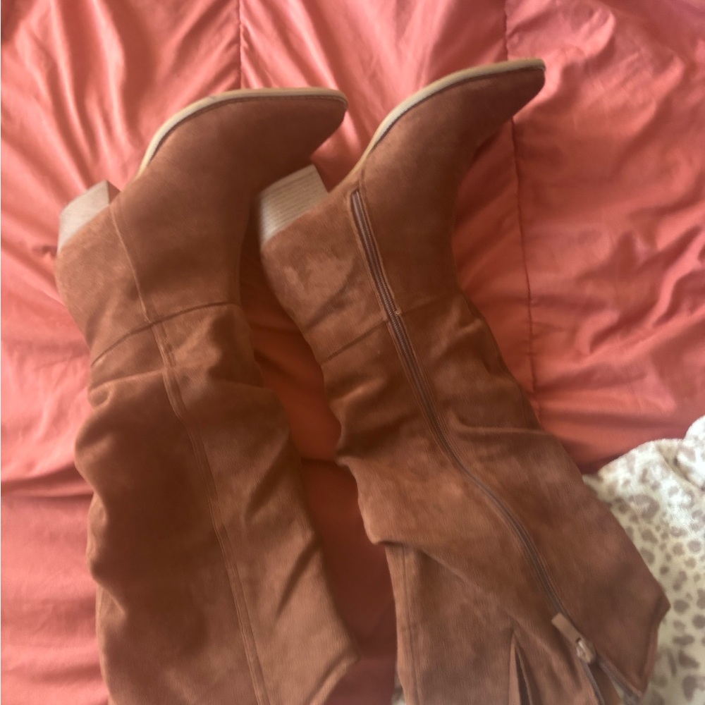Brown Suede Women's Boots